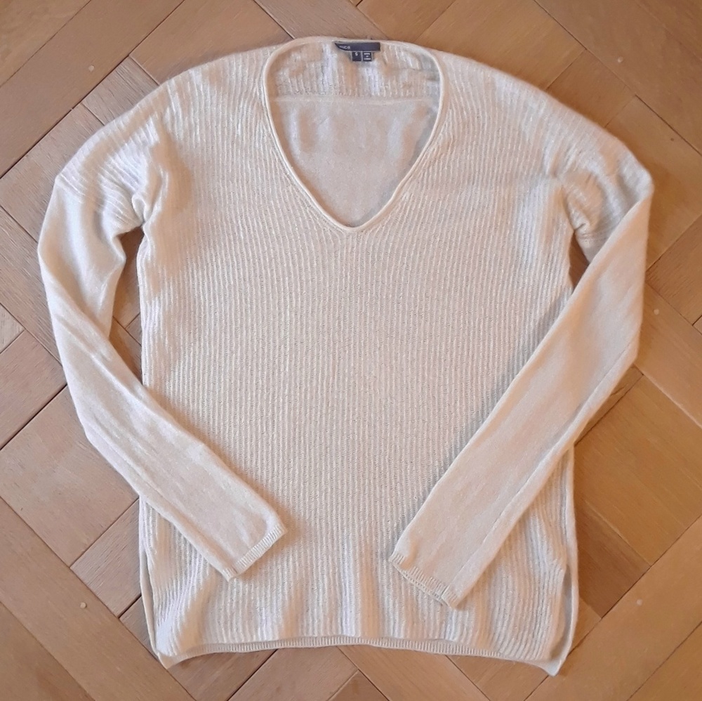 Vince Cashmere Sweater - Ivory - Small